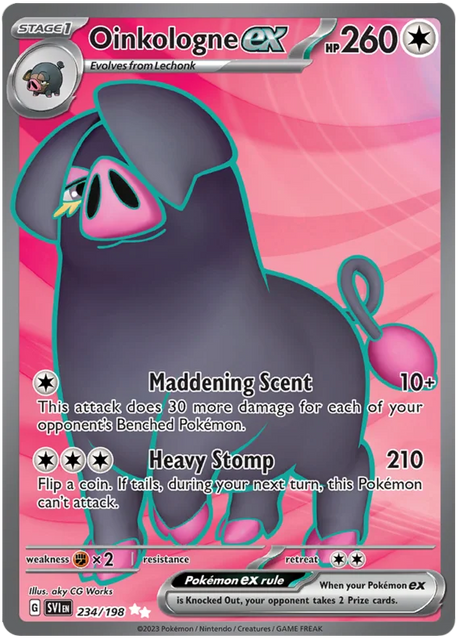 Oinkologne ex Full Art Scarlet & Violet Base Set Pokemon Card Single