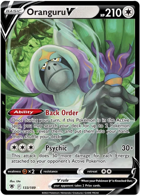 Oranguru V Astral Radiance Pokemon Card Singles 133/189