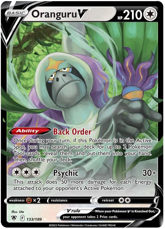 Oranguru V Astral Radiance Pokemon Card Singles 133/189