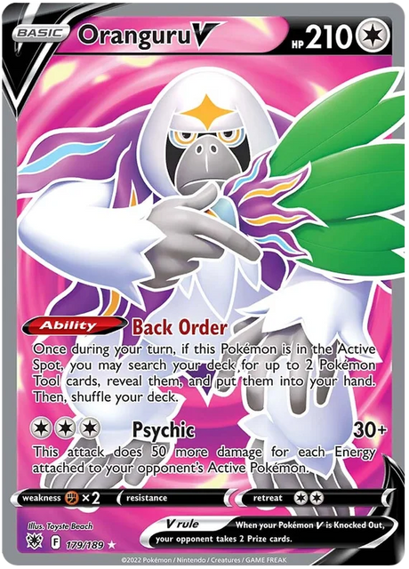 Oranguru V Astral Radiance Pokemon Card Singles 179/189