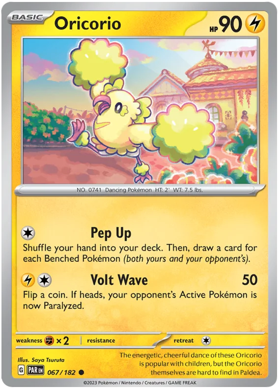Oricorio Paradox Rift Single Pokemon Card 067/182