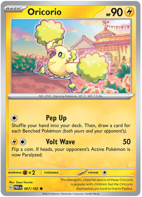 Oricorio Paradox Rift Single Pokemon Card 067/182