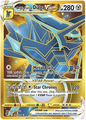 Origin Forme Dialga VSTAR Astral Radiance Pokemon Card Singles 210/189