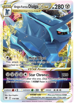 Origin Forme Dialga VSTAR Astral Radiance Pokemon Card Singles 114/189