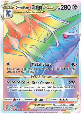 Origin Forme Dialga VSTAR Astral Radiance Pokemon Card Singles 198/189
