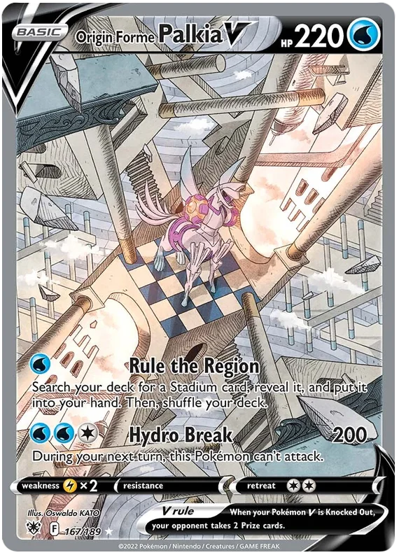 Origin Forme Palkia V Astral Radiance Pokemon Card Singles 167/189