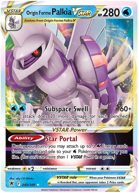 Origin Forme Palkia VSTAR Astral Radiance Pokemon Card Singles 040/189