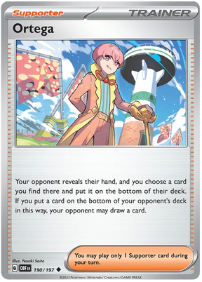 Ortega Obsidian Flames Single Pokemon Card