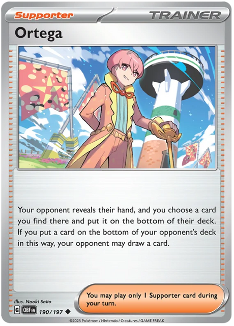 Ortega Obsidian Flames Single Pokemon Card