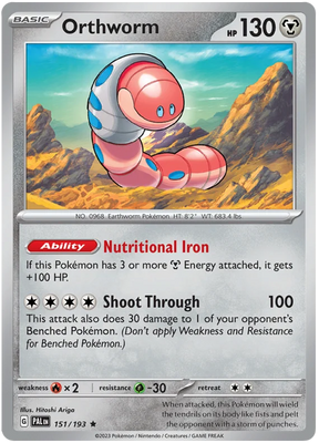 Orthworm Paldea Evolved Single Pokemon Card