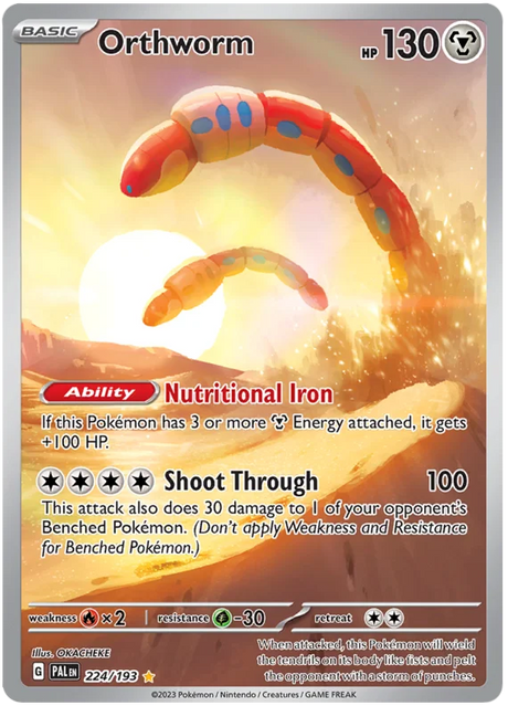 Orthworm Illustration Rare Paldea Evolved Single Pokemon Card