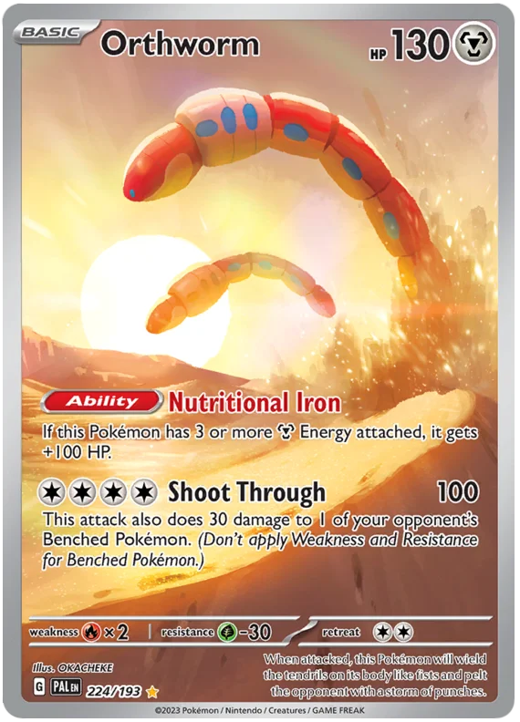 Orthworm Illustration Rare Paldea Evolved Single Pokemon Card