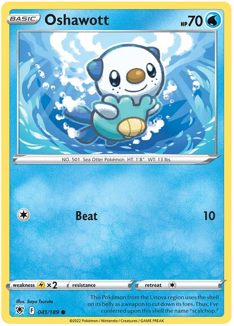 Oshawott Astral Radiance Pokemon Card Singles 041/189