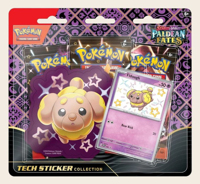 Pokemon Scarlet & Violet Paldean Fates Tech Sticker Collection Fidough