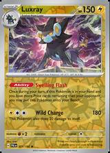 Luxray 071/193, Paldea Evolved, Reverse Holo, representative matte composite