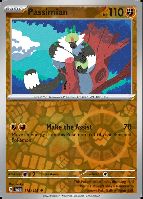 Passimian 118/193, Paldea Evolved, Reverse Holo, representative matte composite