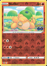 Numel 013/078, Pokémon GO, Reverse Holo finish, representative matte composite