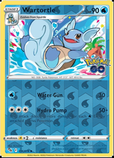 Wartortle 016/078, Pokémon GO, Reverse Holo finish, representative matte composite