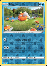 Magikarp 021/078, Pokémon GO, Reverse Holo finish, representative matte composite