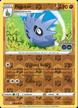 Pupitar 038/078, Pokémon GO, Reverse Holo finish, representative matte composite