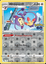 Ambipom 057/078, Pokémon GO, Reverse Holo finish, representative matte composite