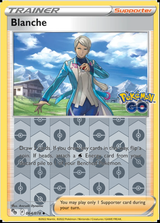 Blanche 064/078, Pokémon GO, Reverse Holo finish, representative matte composite
