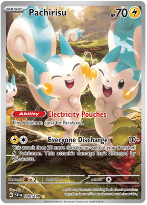 Pachirisu Illustration Rare Scarlet & Violet Base Set Pokemon Card Single
