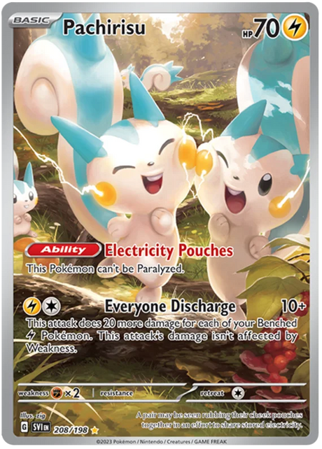 Pachirisu Illustration Rare Scarlet & Violet Base Set Pokemon Card Single