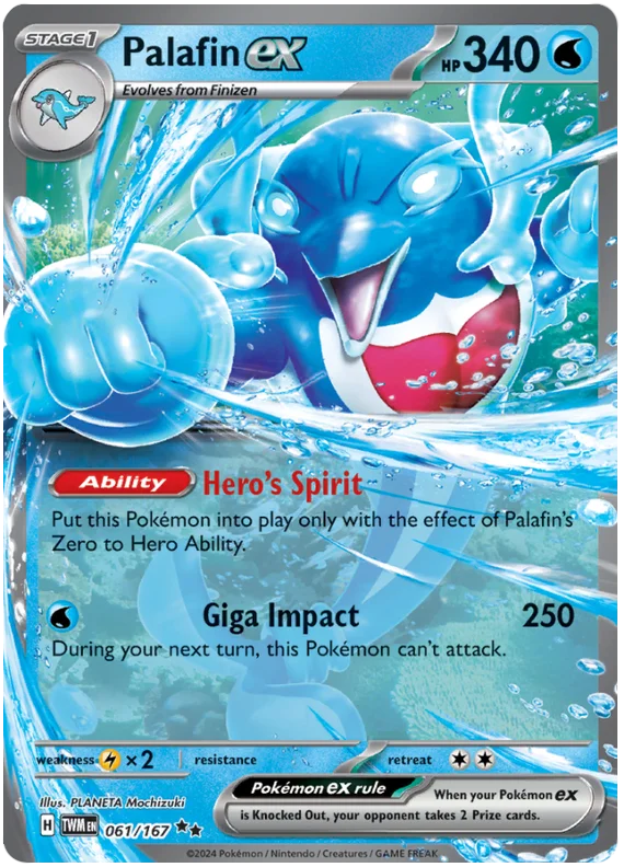 Palafin ex Twilight Masquerade Pokemon Single 061/167