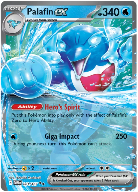 Palafin ex Twilight Masquerade Pokemon Single 061/167