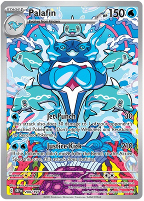 Palafin Illustration Rare Obsidian Flames Single Pokemon Card