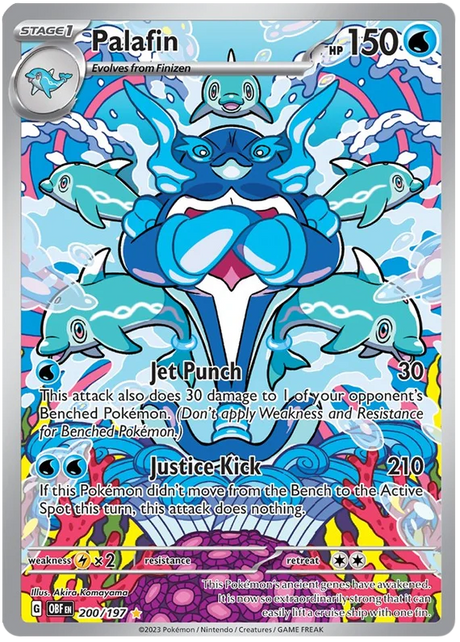 Palafin Illustration Rare Obsidian Flames Single Pokemon Card