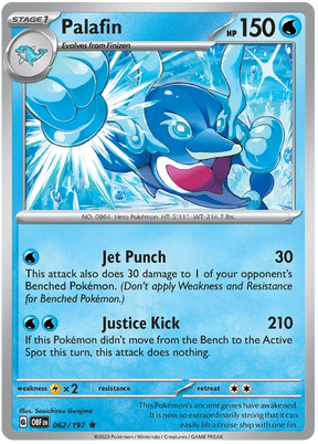Palafin Obsidian Flames Single Pokemon Card