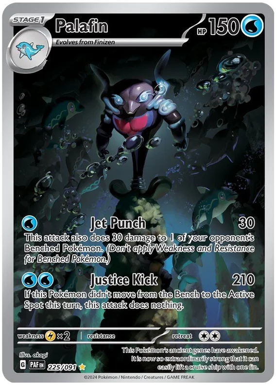 Palafin Paldean Fates Pokemon Card Single 225/091