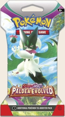 Pokemon Paldea Evolved Sleeved Booster Pack Meowscarada