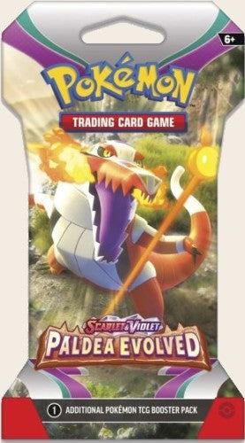 Pokemon Paldea Evolved Sleeved Booster Pack Skeledirge