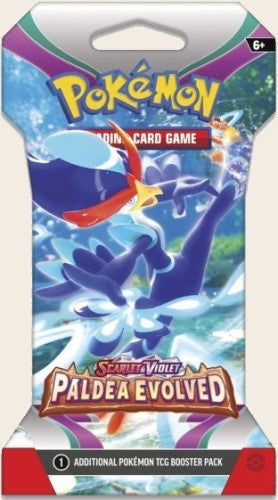 Pokemon Paldea Evolved Sleeved Booster Pack Quaquaval