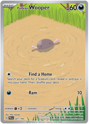 Paldean Wooper Illustration Rare Paldea Evolved Single Pokemon Card