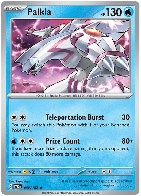 Palkia Paradox Rift Single Pokemon Card 040/182