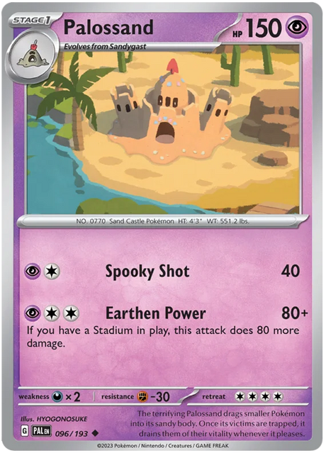 Palossand Paldea Evolved Single Pokemon Card