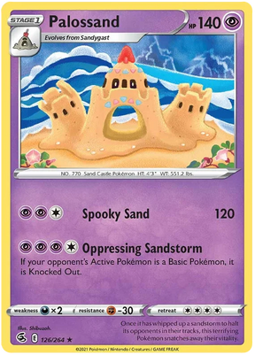 Palossand Fusion Strike Pokemon Card Singles 126/264
