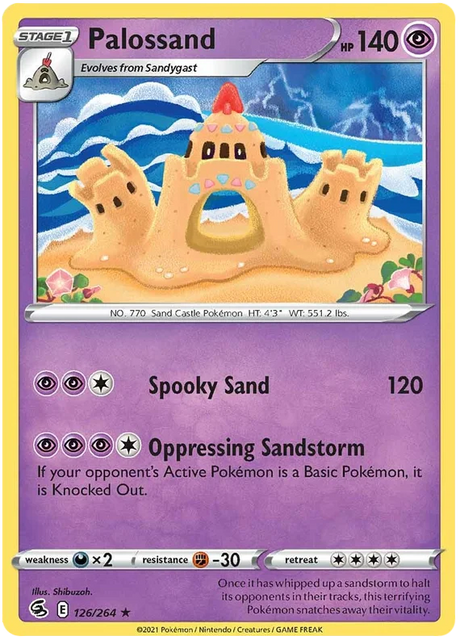 Palossand Fusion Strike Pokemon Card Singles 126/264