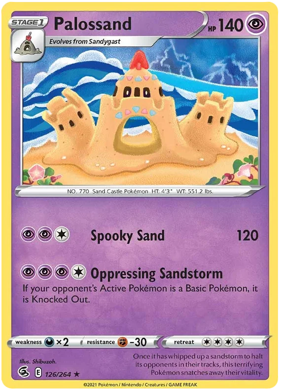 Palossand Fusion Strike Pokemon Card Singles 126/264