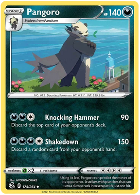 Pangoro Fusion Strike Pokemon Card Singles 174/264