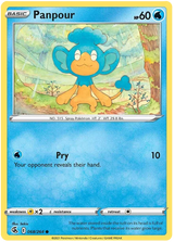 Panpour Fusion Strike Pokemon Card Singles 068/264