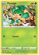 Pansage Fusion Strike Pokemon Card Singles 007/264