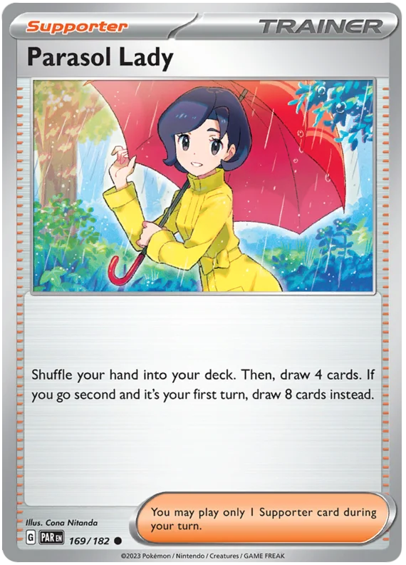 Parasol Lady Paradox Rift Single Pokemon Card 169/182 Favorite Hobby Parasol Lady Paradox Rift Single Pokemon Card 169/182 Favorite Hobby