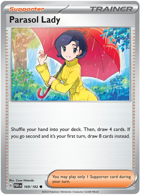 Parasol Lady Paradox Rift Single Pokemon Card 169/182