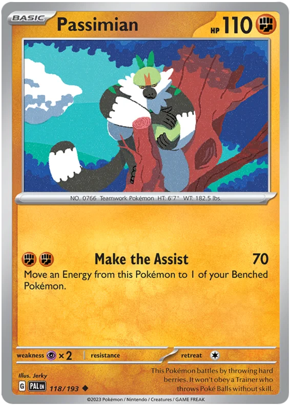Passimian Paldea Evolved Single Pokemon Card
