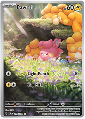Pawmi Paldean Fates Pokemon Card Single 226/091